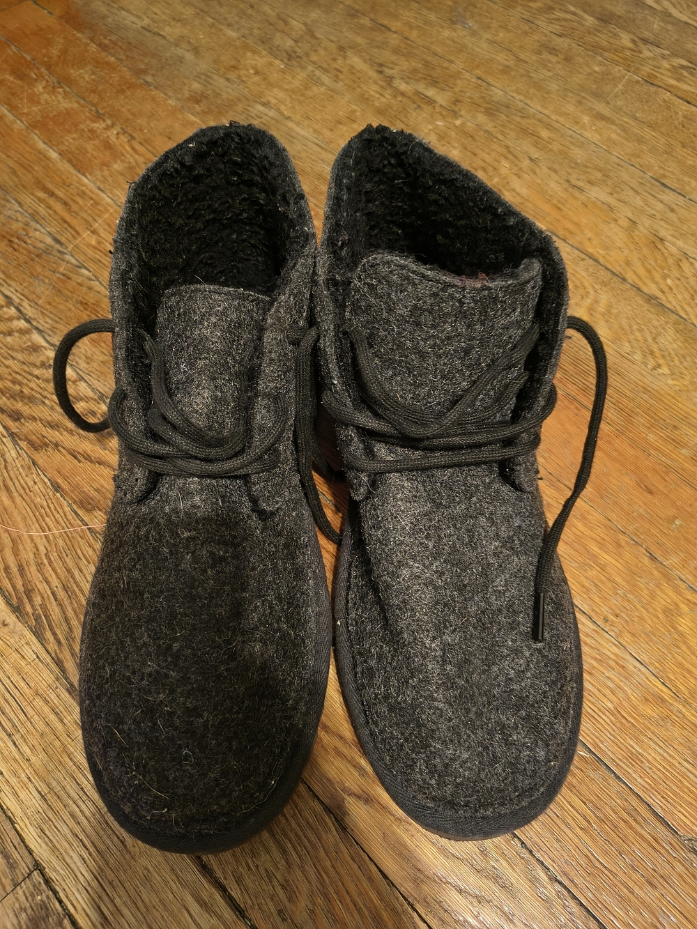 UGG Black Fuzzy Lined Slip-On Boot